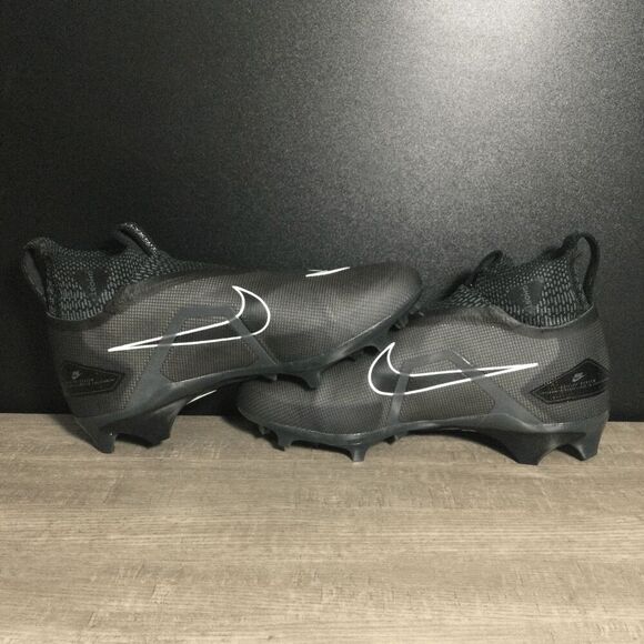 Nike Alpha Menace Elite 3 Flyknit Football Cleats CT6648-010 Black Men's Size 8 - Picture 4 of 7